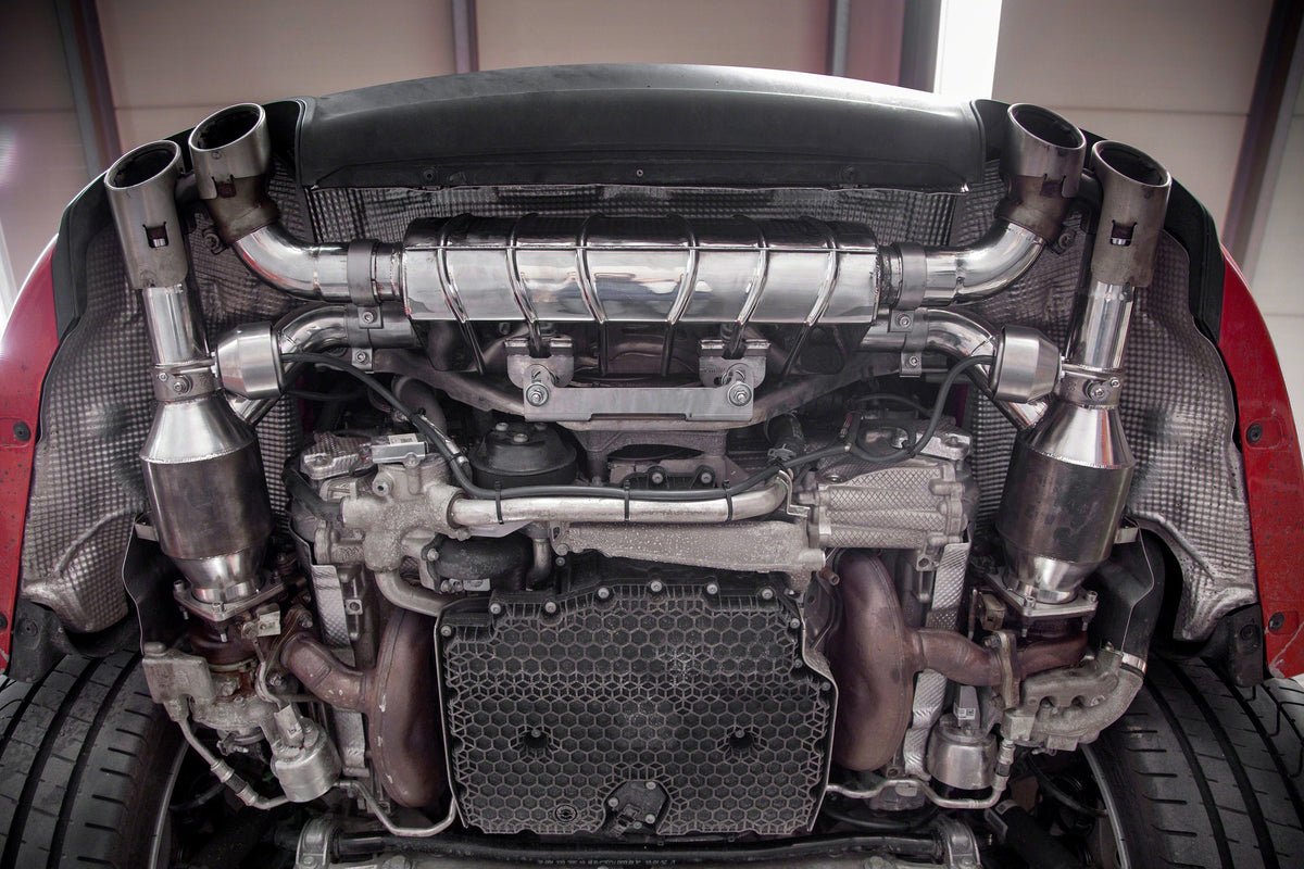 Porsche 991.2 Carrera S Biturbo - Valved Exhaust with Sports Cats 250 Cell (CES3) image 3