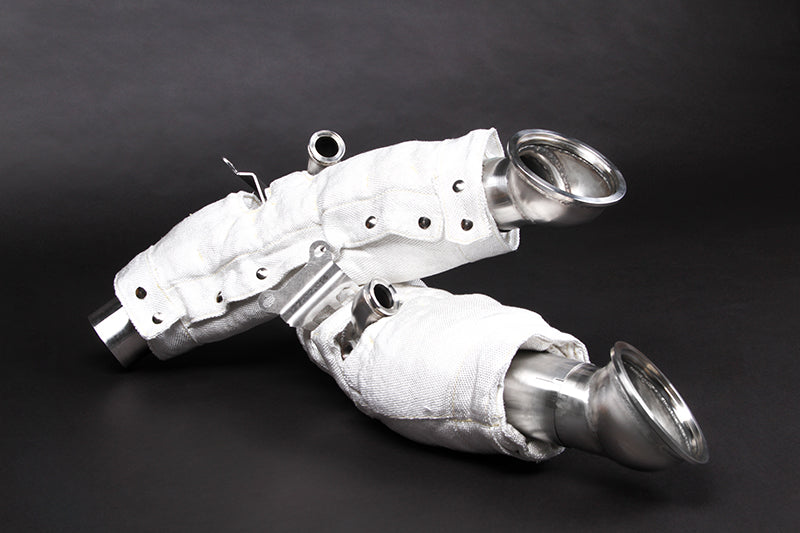 Ferrari SF90 - Cat Spare Downpipes + Heat Protection