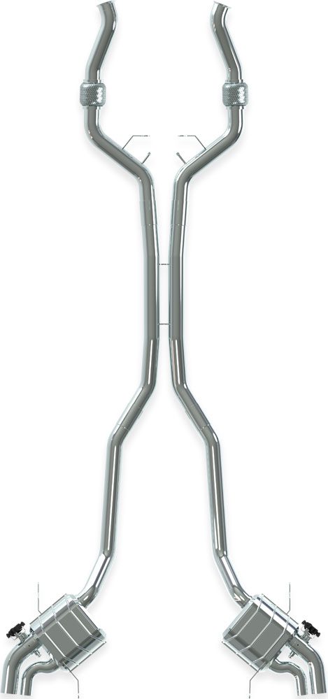 Mercedes AMG GT63 (C192) - Valved Exhaust with Mid Pipes (for OE Actuators) image 1