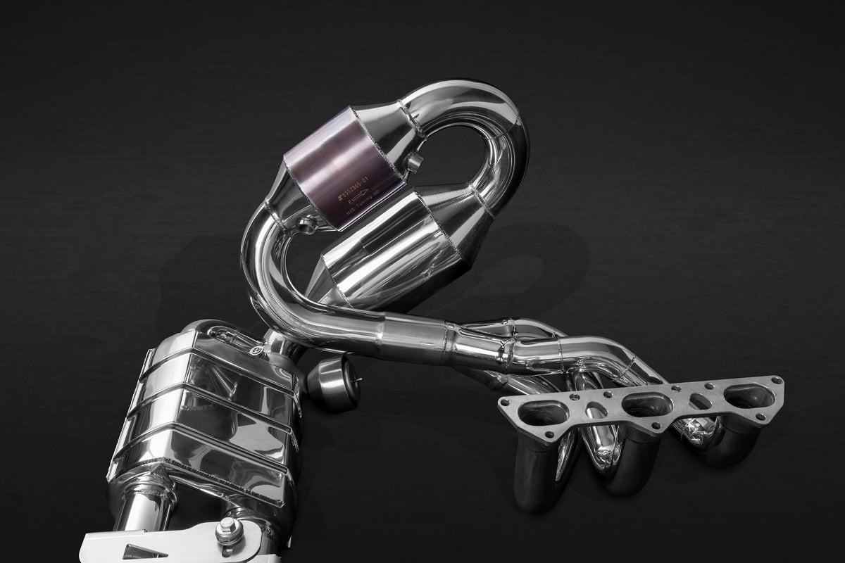 Porsche 991.1 GT3/3RS - Racing Valved Exhaust with Headers, 250 Cell Sports Cat, and Carbon Engine Cover (CES3) image 2
