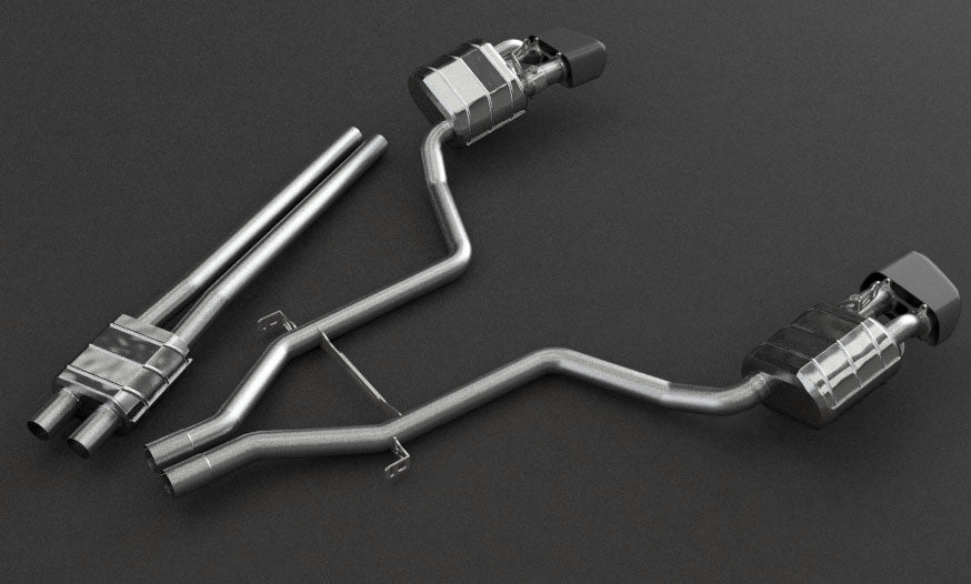 Porsche 970 Panamera Turbo/S - Valved Exhaust with Mid-Pipes (for PSE) image 4