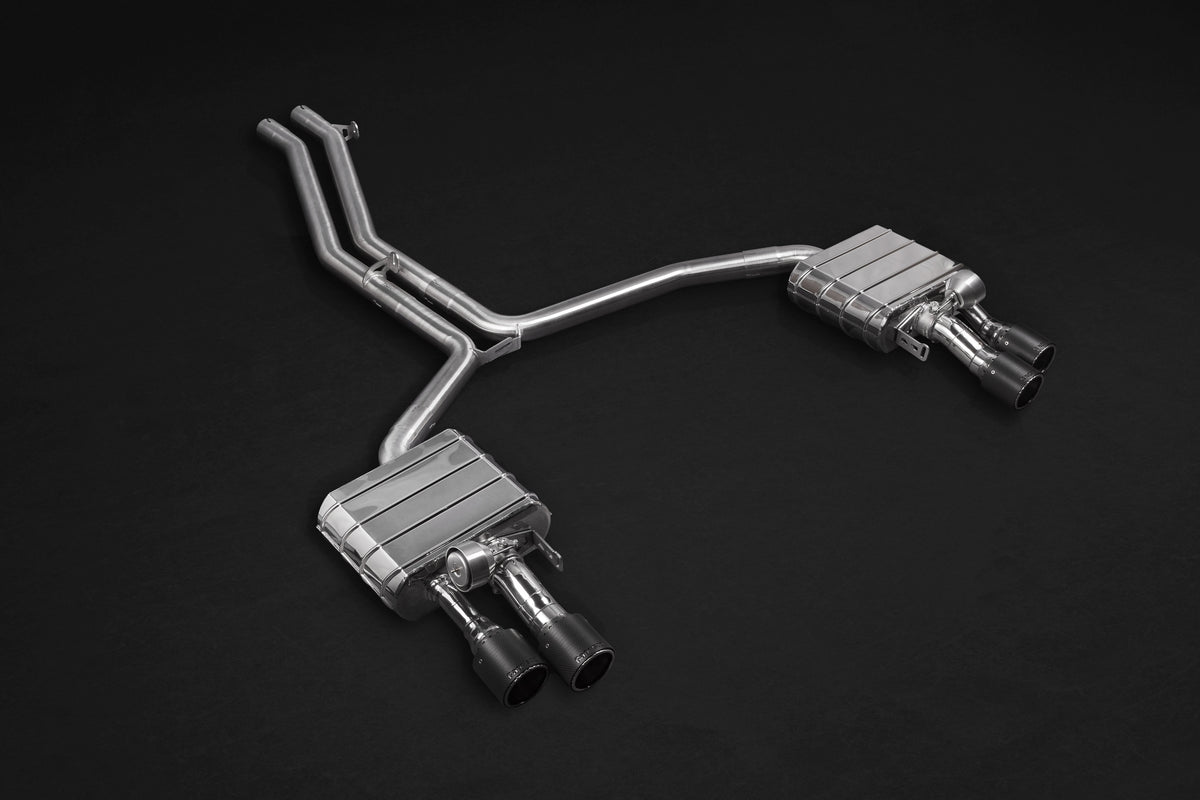 Audi S8 (D4) - Valved Exhaust, Mid Pipes, and Carbon Tips (CES3) image 0