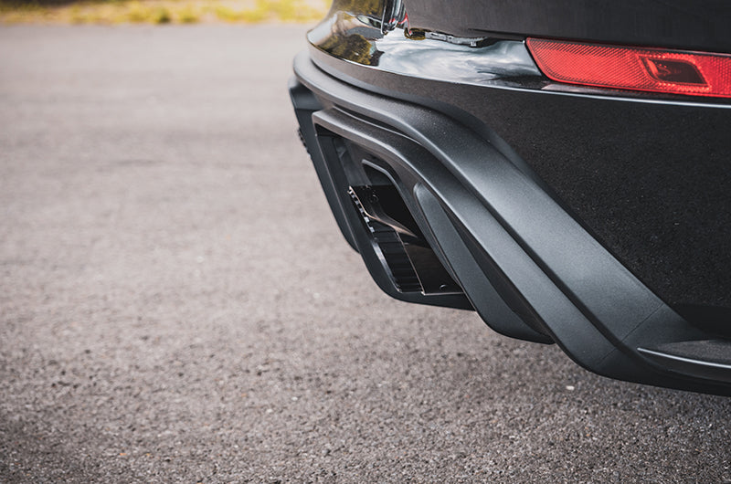 Porsche 718 GT4RS - SET: Valved Muffler, 100 Cell OPF Replacement, Performance Headers (Wicrom Tips) image 2