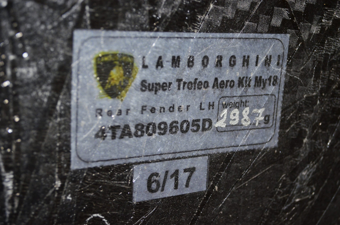 1 - Rear Fender Lh