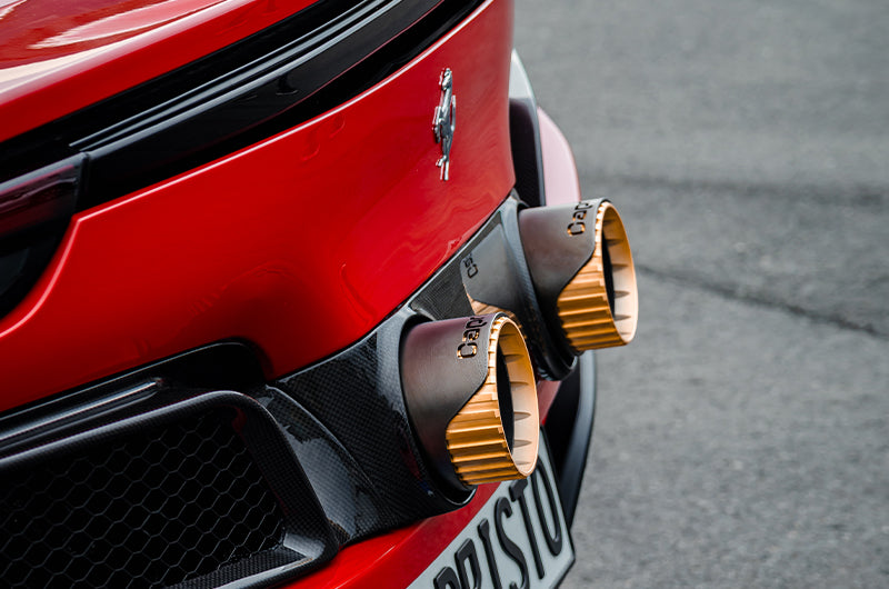 Ferrari 296 - Capristo Twin Tailpipe Carbon Conversion (for OEM or Capristo Exhaust) image 3