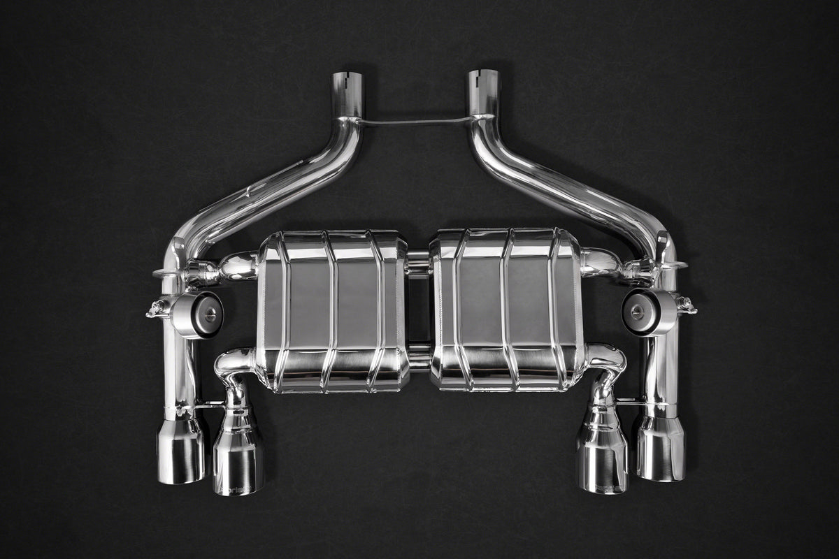 BMW M2 (F87) - ECE Valved Exhaust with Mid-Silencer Spare Pipes and Stainless Tips (CES3) image 2