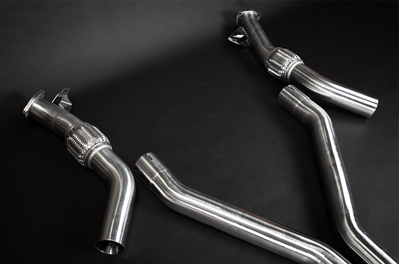 Audi S8 (D5) - Valved Catback Exhaust System with Capristo Tips (OE Actuators) image 2