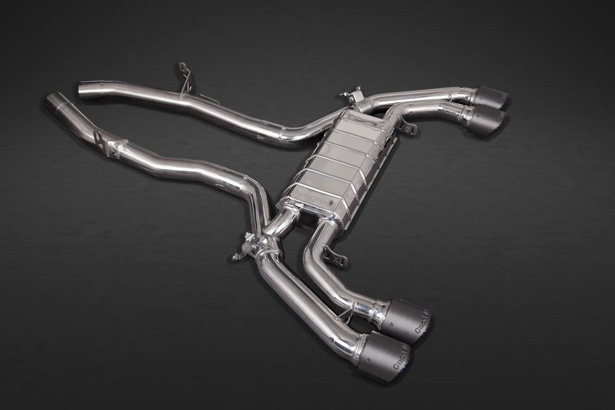 BMW X3M Competition (G01/F97) - Exhaust System, 200 Cell Sport Cat Mid Pipes, and Carbon Fiber Tips image 0