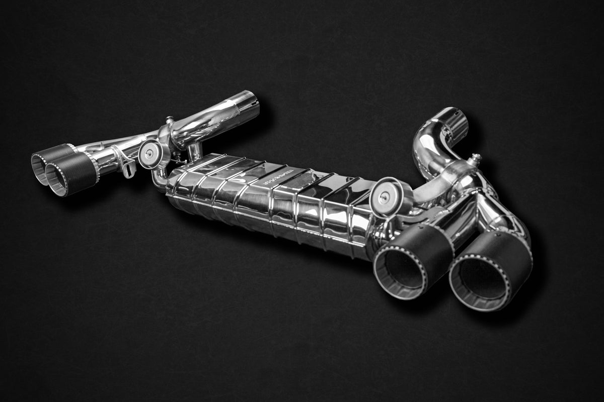 BMW M5 (F90) - Valved Exhaust, PreSilencer Spare Pipes + Wicrom Tips (CES3)