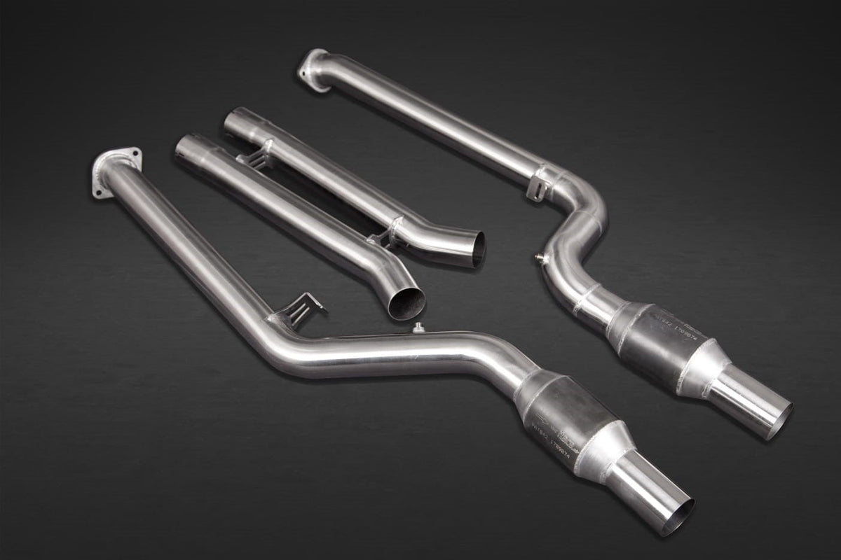 BMW X3M Competition (G01/F97) - Exhaust System, 200 Cell Midpipe + Carbon Tips (OE Acutators)