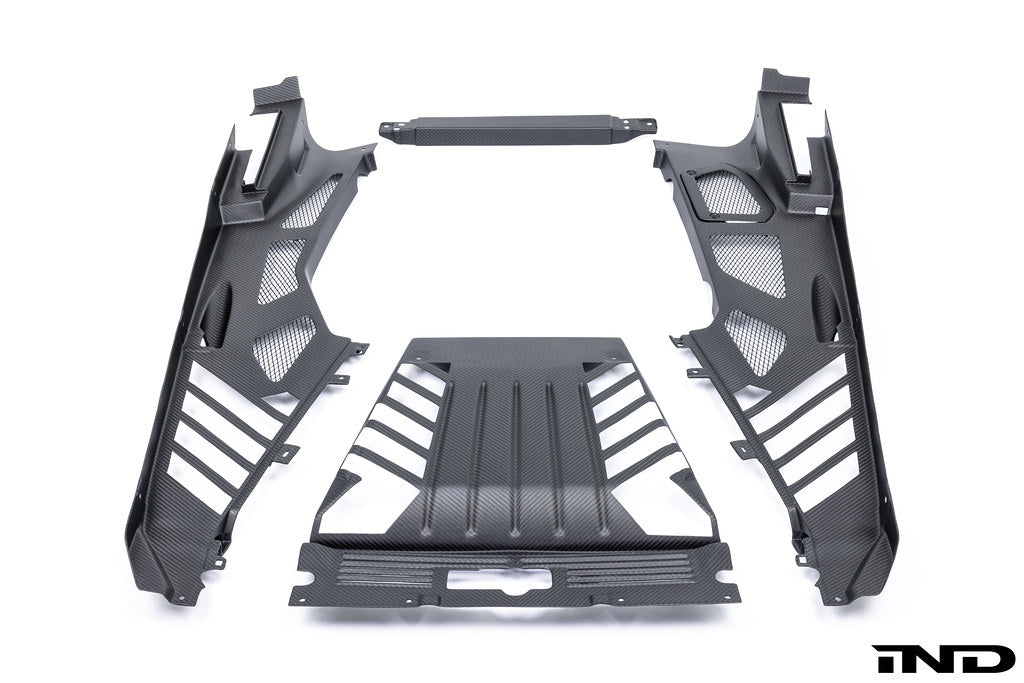 Eventuri Lamborghini Huracan Black Carbon Engine Cover Set