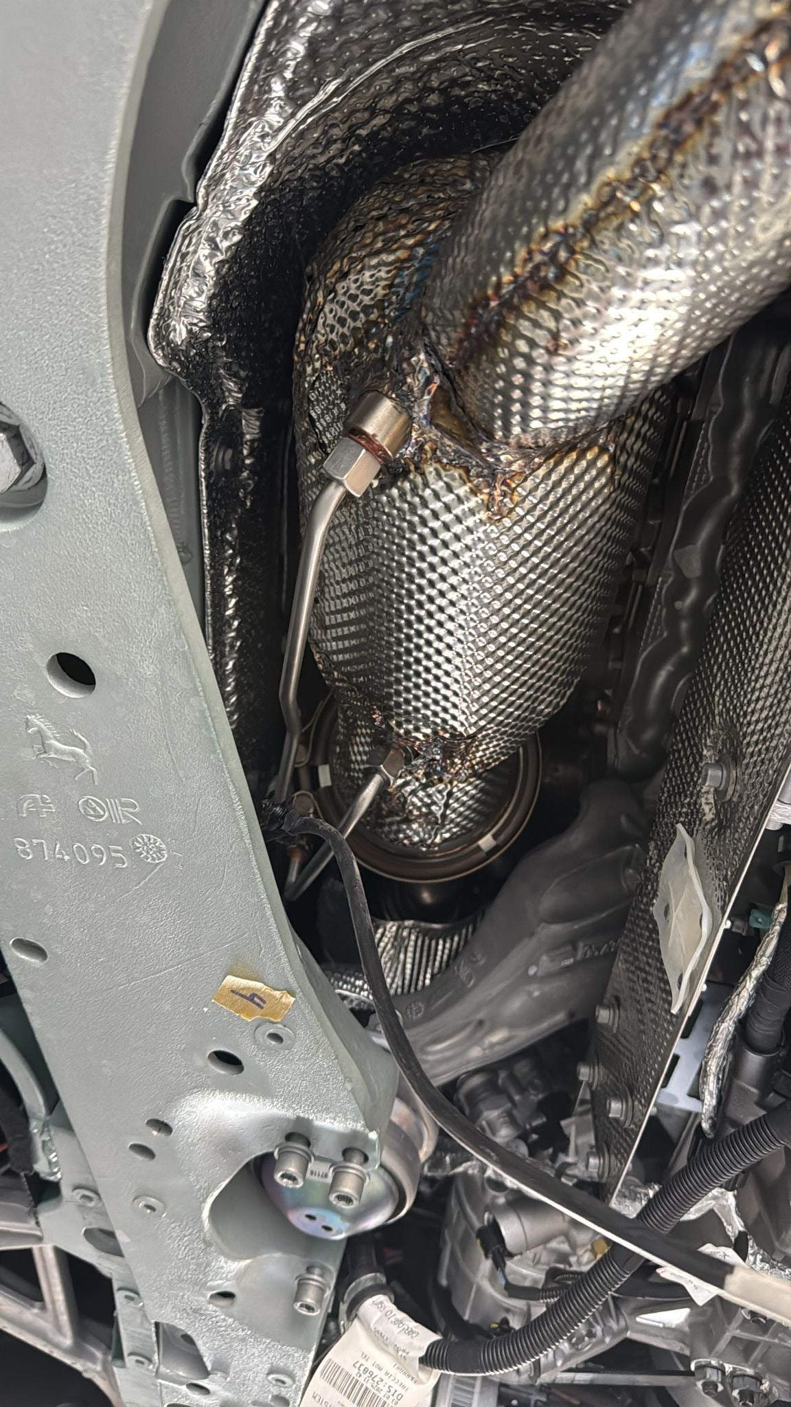 Ferrari 12Cilindri - Sport Cat Downpipes + Heat Protection
