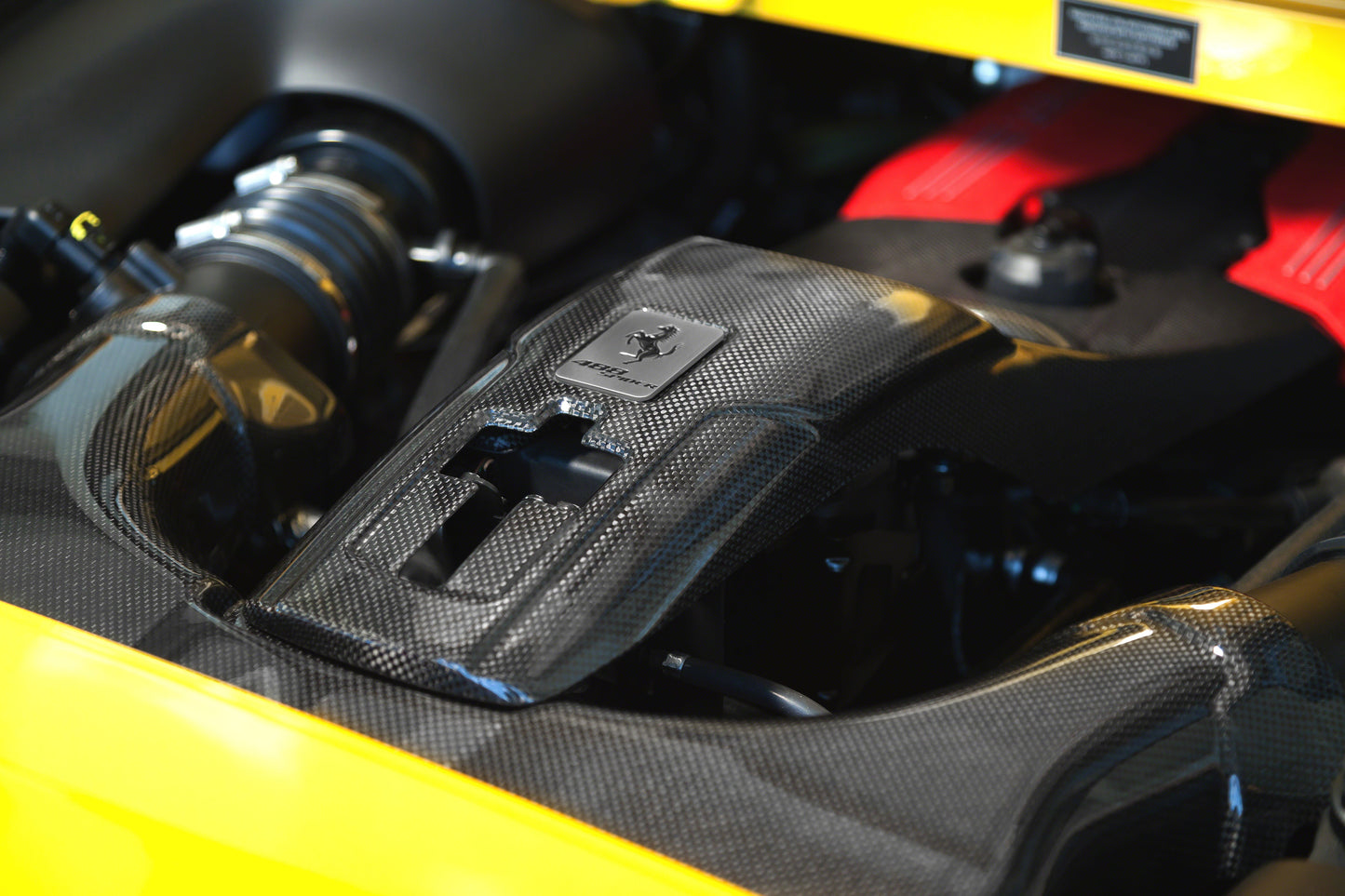 Ferrari 488/F8 - Carbon Fiber Lock Cover