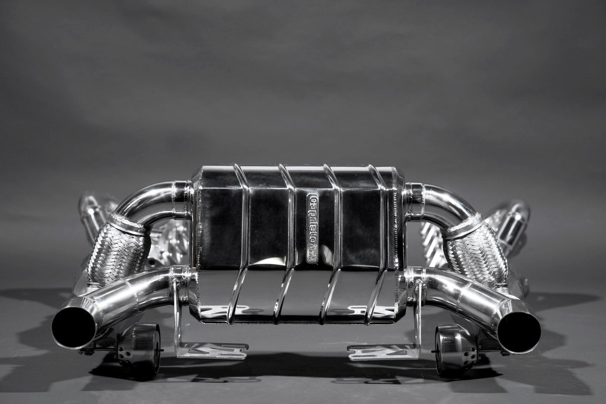 Ferrari F430 Scuderia/16M - Valved Exhaust, 250 Cell Sport Cats + Heat Protection