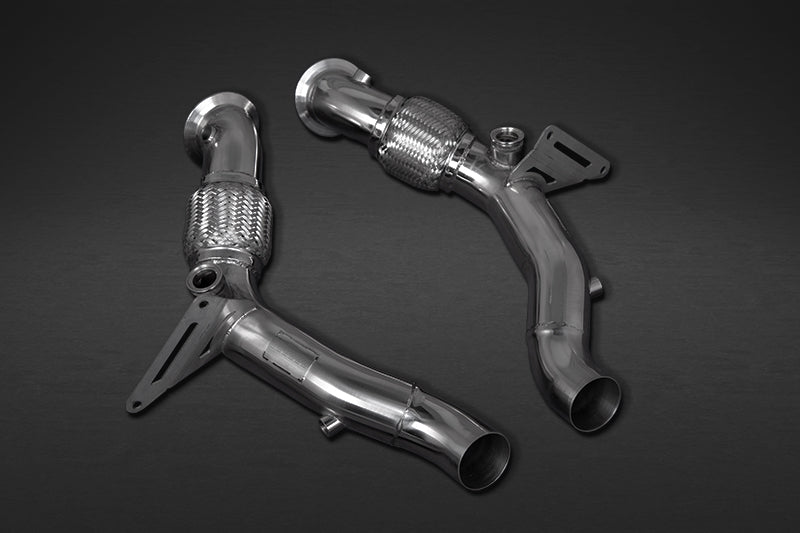 Ferrari F8 - Cat Spare Pipes + Heat Protection
