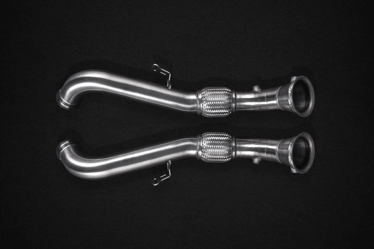 Mclaren 675LT - Valved Exhaust, Cat Spare Downpipes + Carbon Tips (CES3)