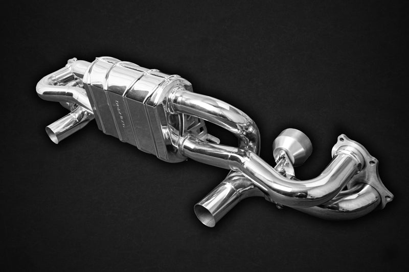 Porsche 718 Spyder/GTS/Cayman GT4 - SET: Valved Muffler, OPF Replacement, Performance Headers + Carbon Tips