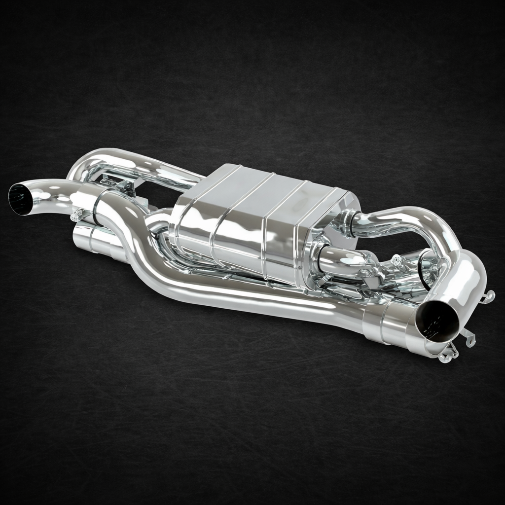 Porsche 992 Carrera/S/Turbo/Turbo S - Valved Exhaust Muffler for OEM Cats (OE Actuators)