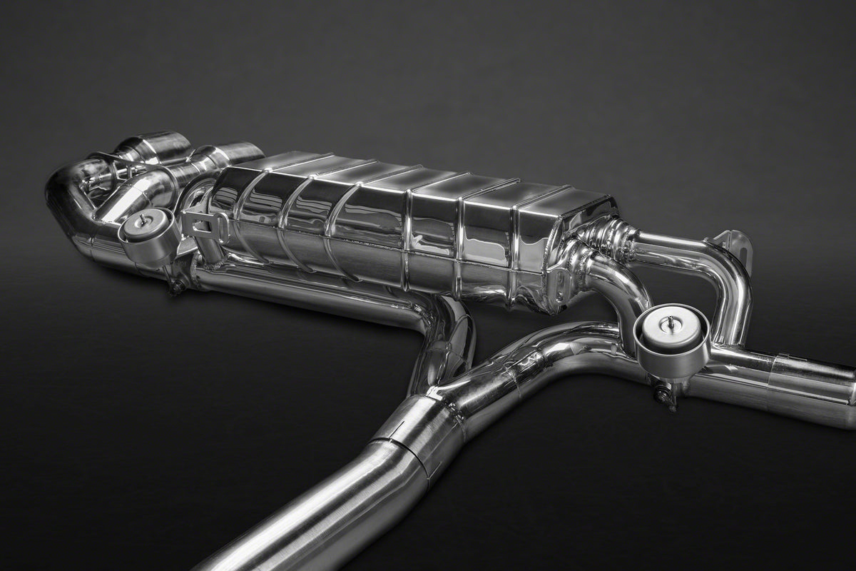Nissan GTR MK3/4/Nismo - Valved Exhaust with Mid-Pipes (Post Cat Spare) Carbon Tips (CES3) image 3