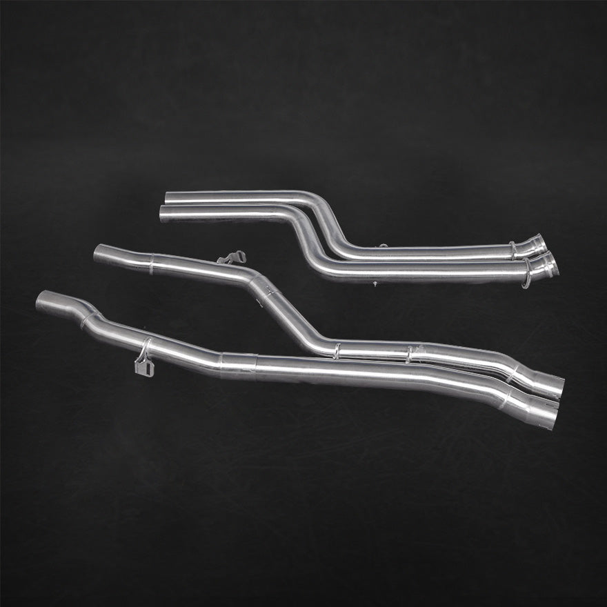 BMW M2 Competition/CS (F87) - Valved Exhaust with Mid-Silencer/OPF Delete, Wicrom Tips (OE Actuators) image 3