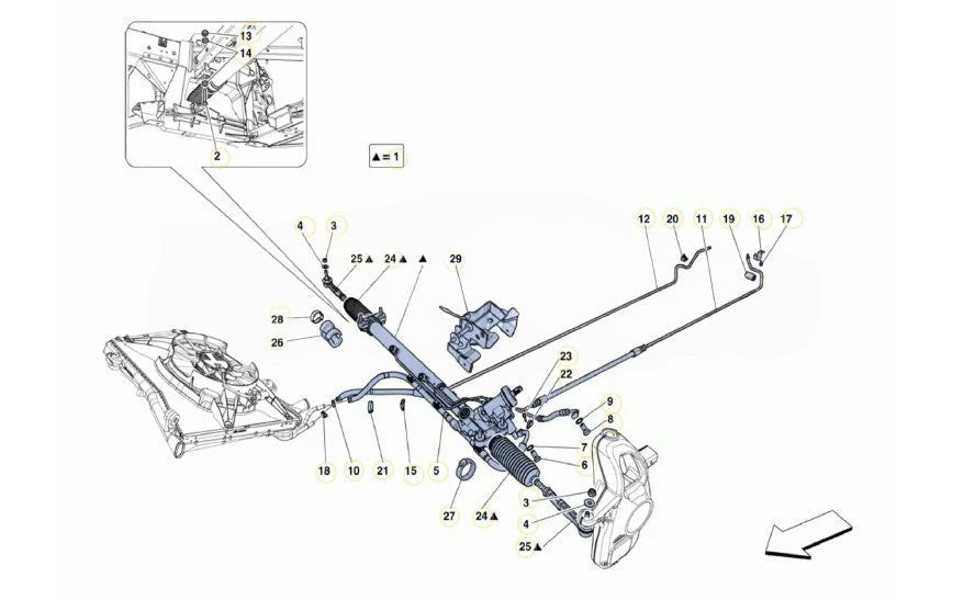 488 Challenge - 032 - Steering Rack