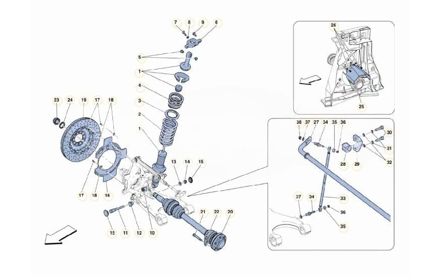 488 Challenge - 037 - Rear Shock Absorbers