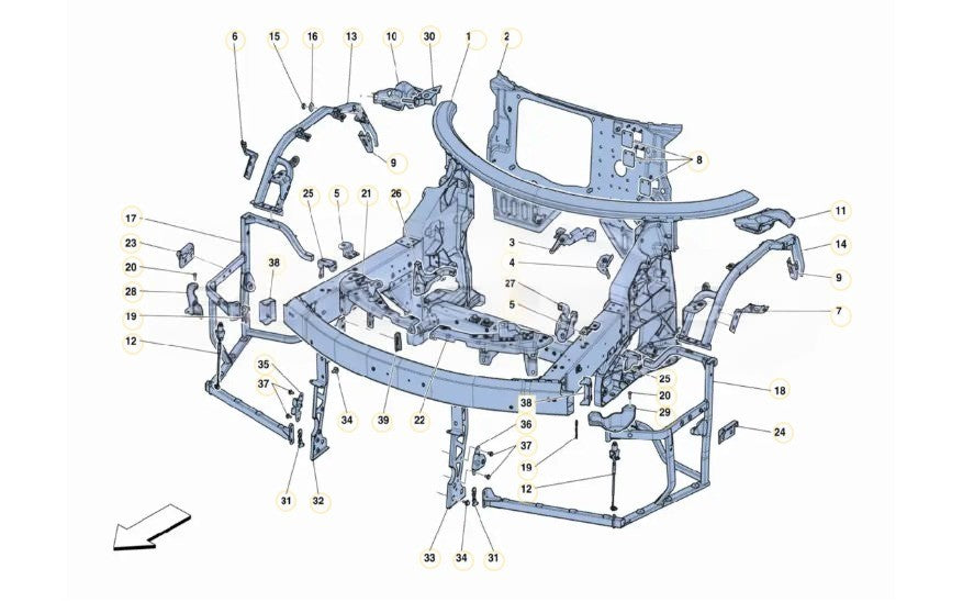 488 Challenge - 049 - Front Chassis