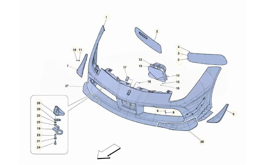 488 Challenge - 059 - Front Bumper