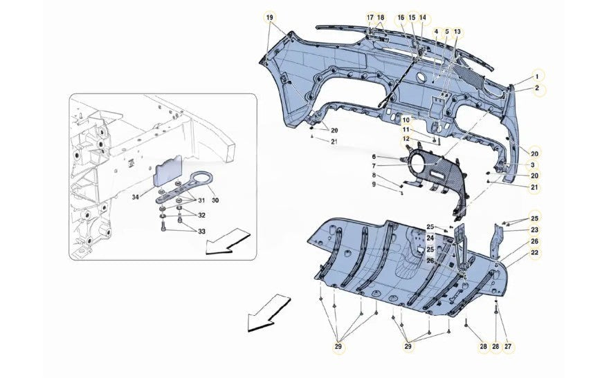 488 Challenge - 060 - Rear Bumper