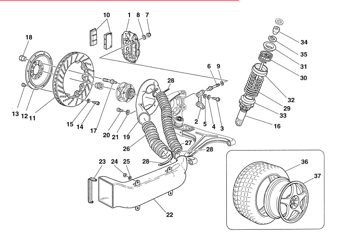 355 Challenge 1999 - 012 - Brakes Shockabsorbers Front Air Intakes Wheels