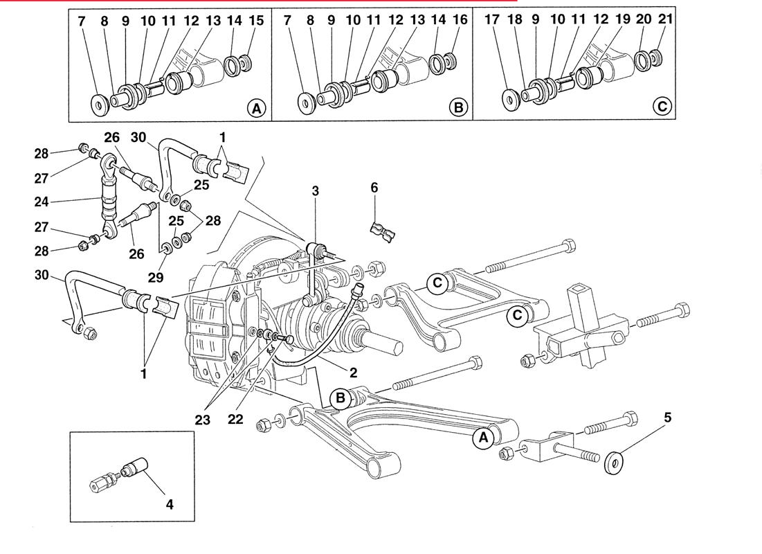 355 Challenge 1999 - 015 - Rear Suspension And Brake Pipes
