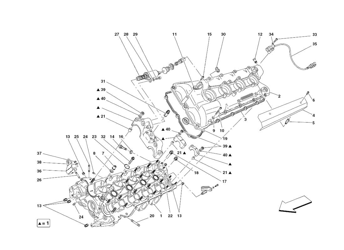 F430 Challenge - 004 - LH Cylinder Head