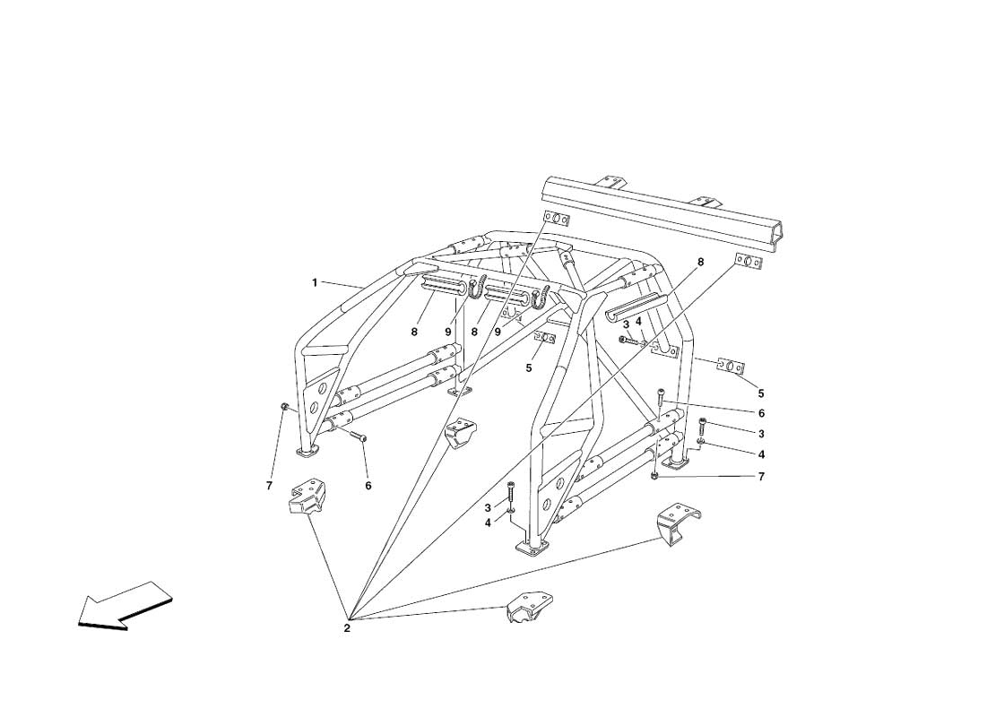 F430 Challenge - 107 - Roll Bar