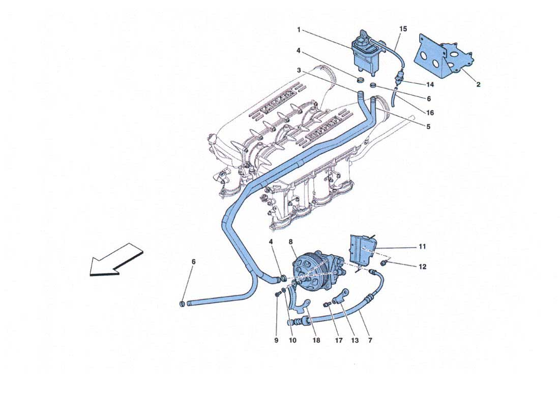 458 Challenge - 031 - Power Steering Pump and Resevoir