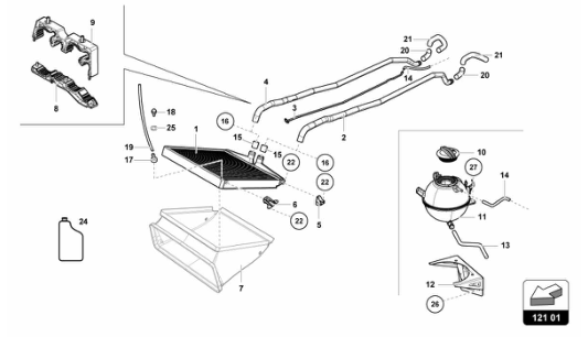 Super Trofeo 2015 - 121.01 - WATER COOLING SYSTEM-FRONT