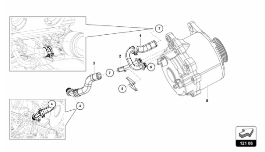 Super Trofeo 2015 - 121.06 - WATER COOLING SYSTEM-ALTERNATOR