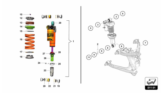 Super Trofeo 2015 - 511.01 - REAR SUSPENSION