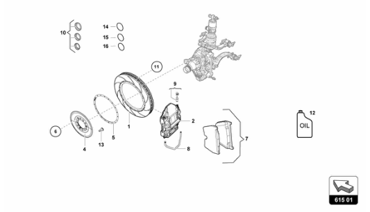 Super Trofeo 2015 - 615.01 - FRONT BRAKES DISCS CCB
