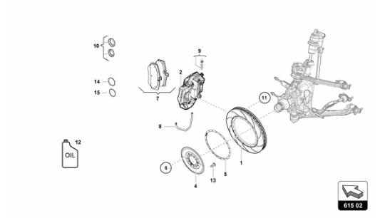 Super Trofeo 2015 - 615.02 - REAR BRAKES DISCS CCB