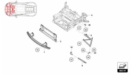 Super Trofeo 2015 - 803.01 - FRONT FRAME OUTER ELEMENTS