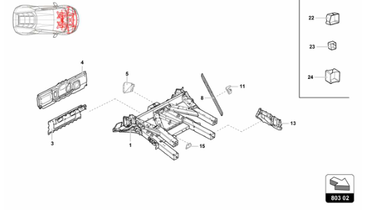 Super Trofeo 2015 - 803.02 - FRONT FRAME OUTER ELEMENTS