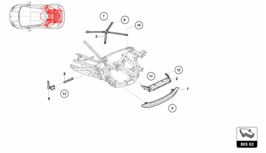 Super Trofeo 2015 - 805.02 - FRONT FRAME OUTER ELEMENTS