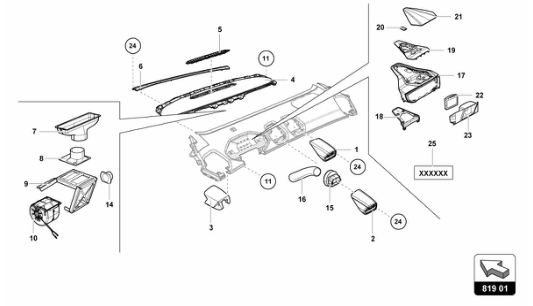 Super Trofeo 2015 - 819.01 - DASHBOARD AIR PIPE