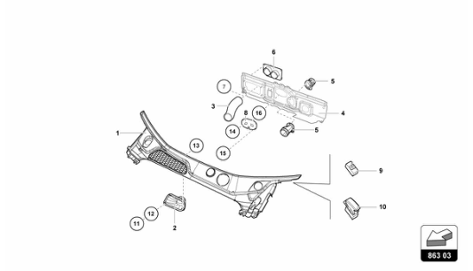 Super Trofeo 2015 - 863.03 - PLENUM PANEL COVER