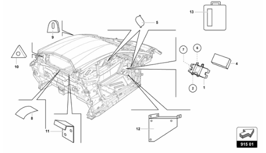Super Trofeo 2015 - 915.01 - BATTERY BATTERY MOUNTING