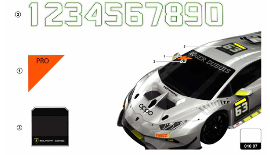 Super Trofeo EVO1 - 010.07 - STICKERS