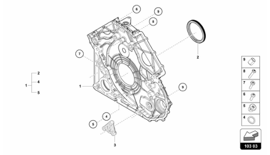 Super Trofeo EVO1 - 103.03 - TIMING CHAIN COVER