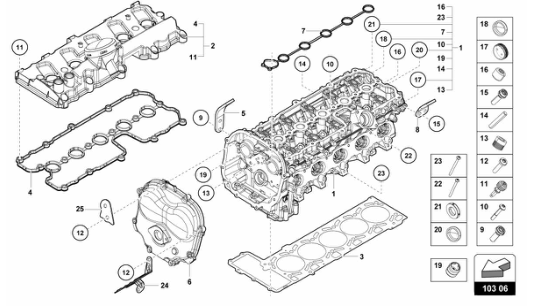 Super Trofeo EVO1 - 103.06 - CYLINDER HEAD AND COVER 6-10