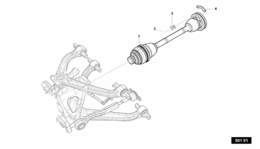 Super Trofeo EVO1 - 501.01 - REAR DRIVE SHAFT