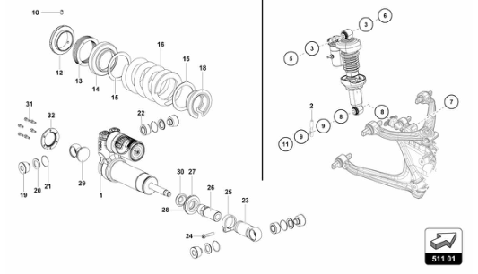 Super Trofeo EVO1 - 511.01 - REAR SUSPENSION